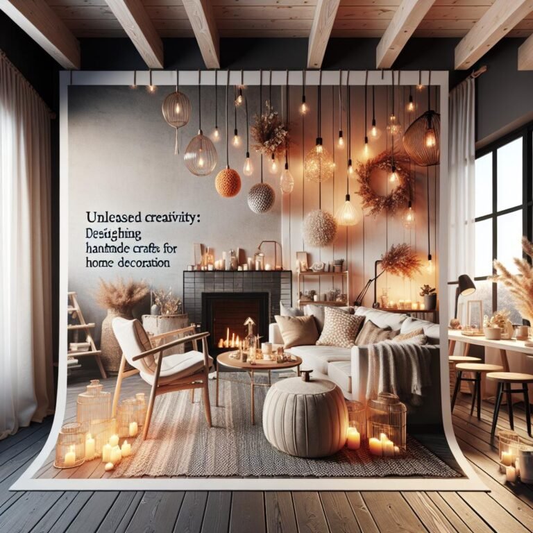 Unleashing Creativity: Designing Unique Handmade DIY Crafts For Home Decoration