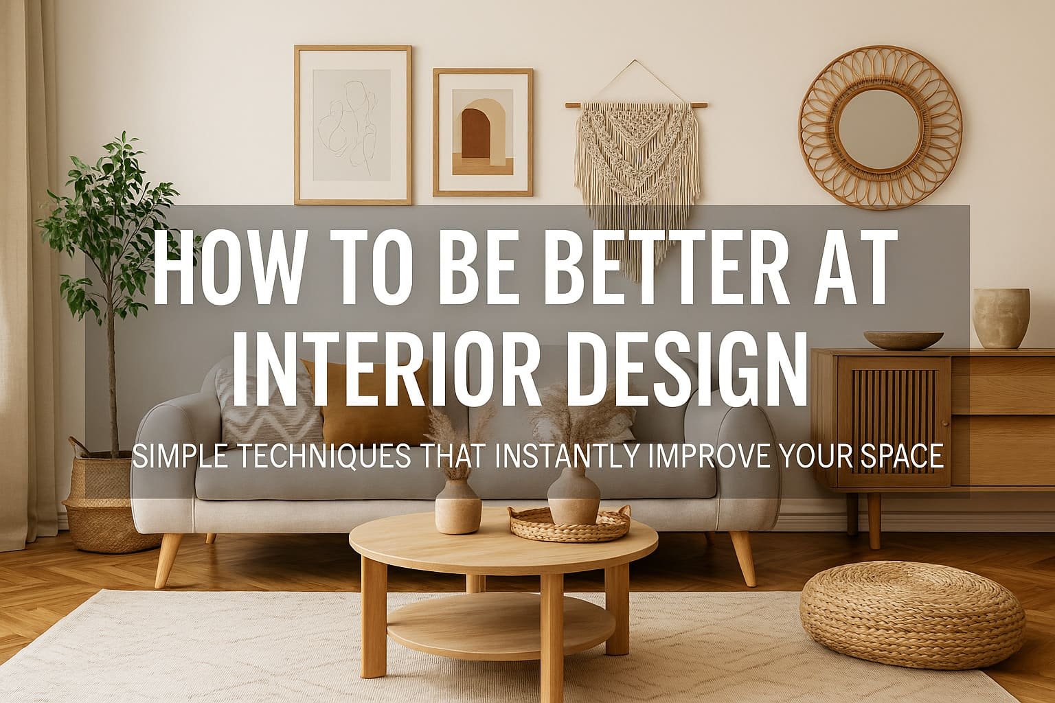 How to Be Better at Interior Design