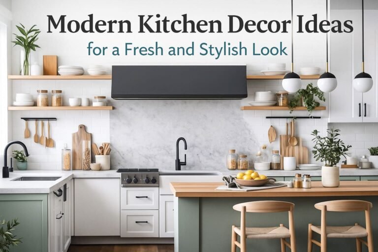 Modern Kitchen Decor Ideas for a Fresh and Stylish Look