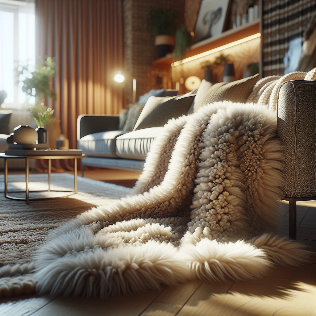 How to Style a Sheepskin Throw on Your Sofa for a Cozy, Chic Look
