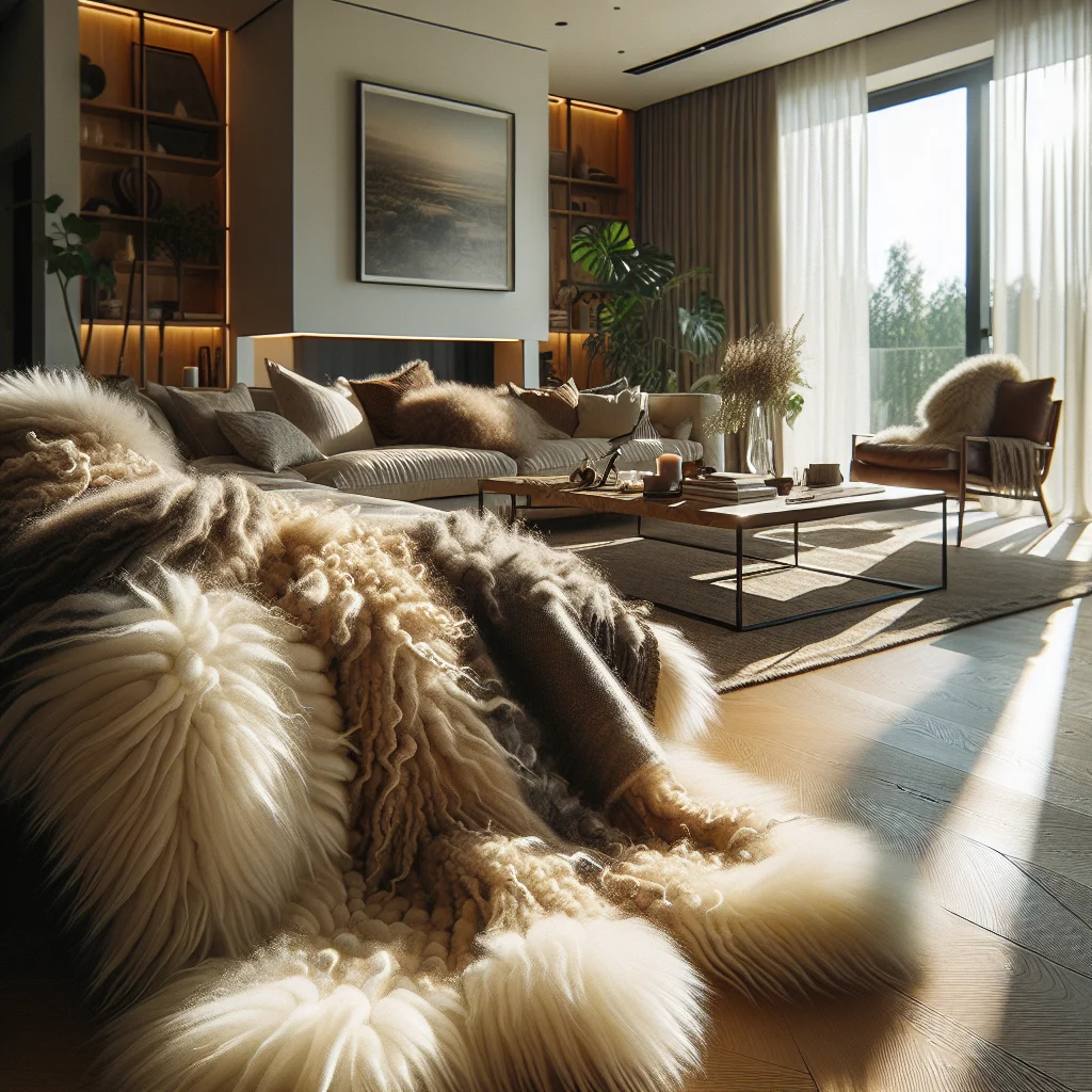 10 Cozy Sheepskin Throw Living Room Ideas to Warm Up Your Space